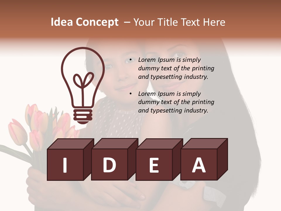 Daughter Cute Kid PowerPoint Template