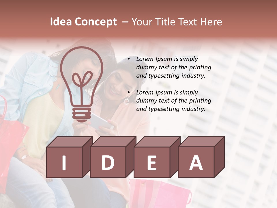People Sms Smile PowerPoint Template
