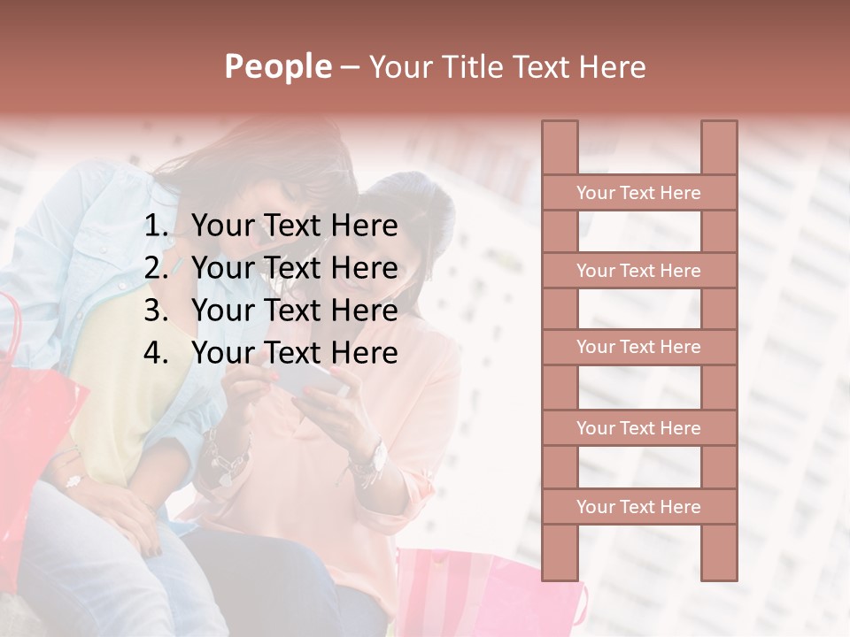 People Sms Smile PowerPoint Template