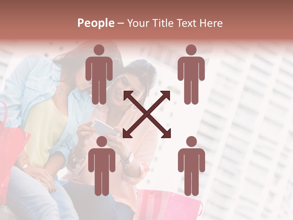 People Sms Smile PowerPoint Template