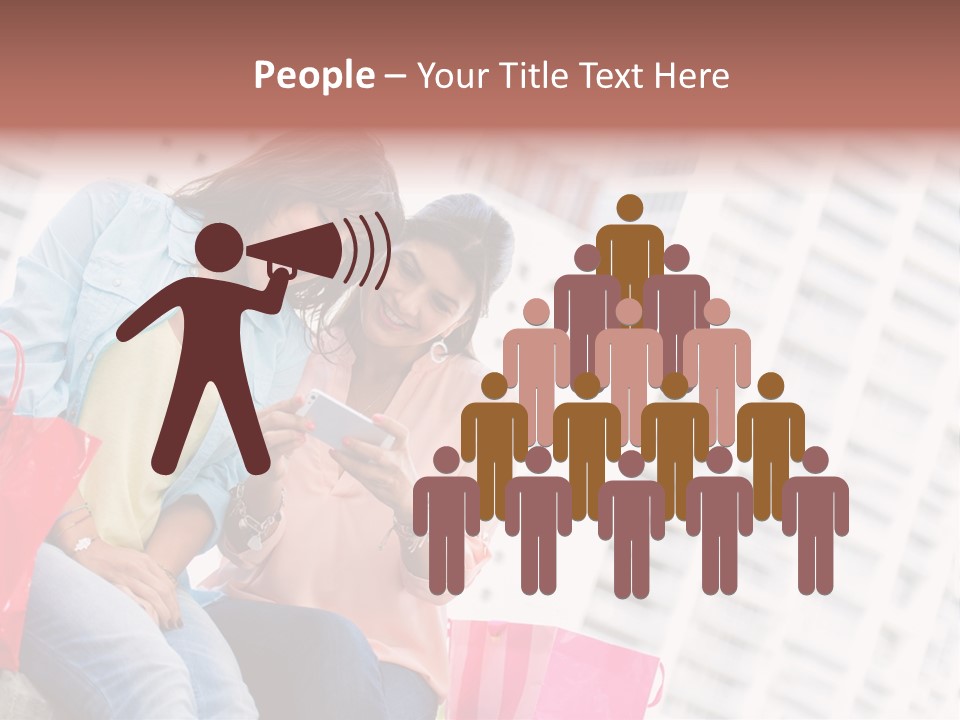 People Sms Smile PowerPoint Template