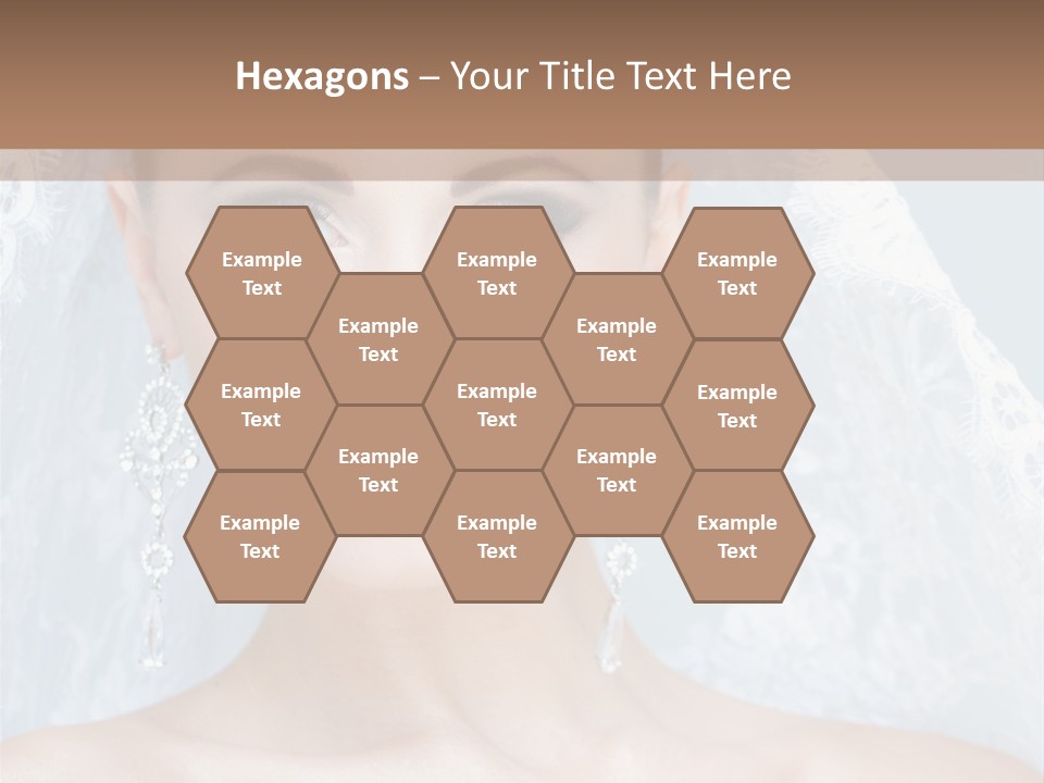 Seductive Dress Veil PowerPoint Template