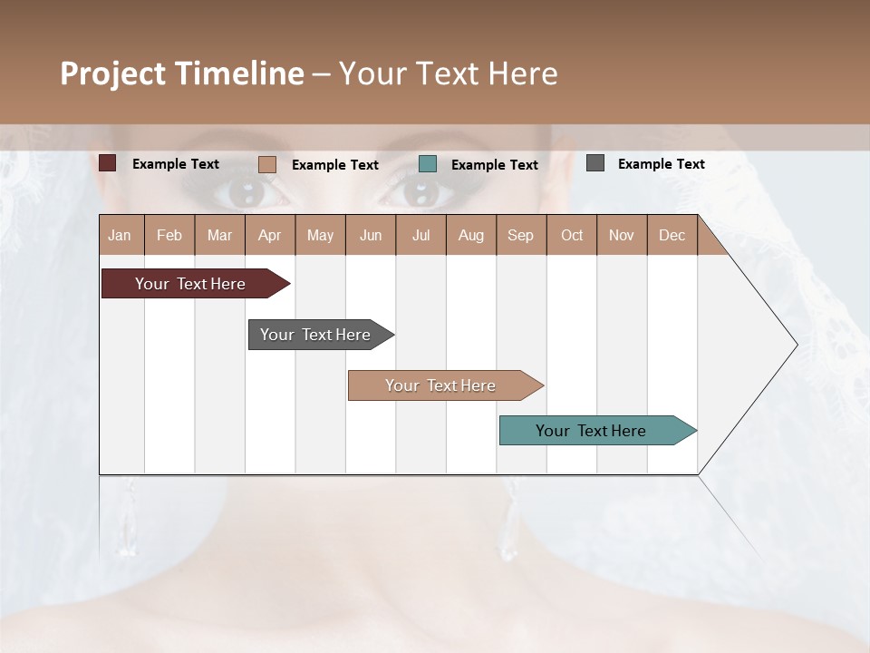 Seductive Dress Veil PowerPoint Template