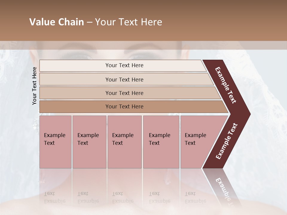 Seductive Dress Veil PowerPoint Template