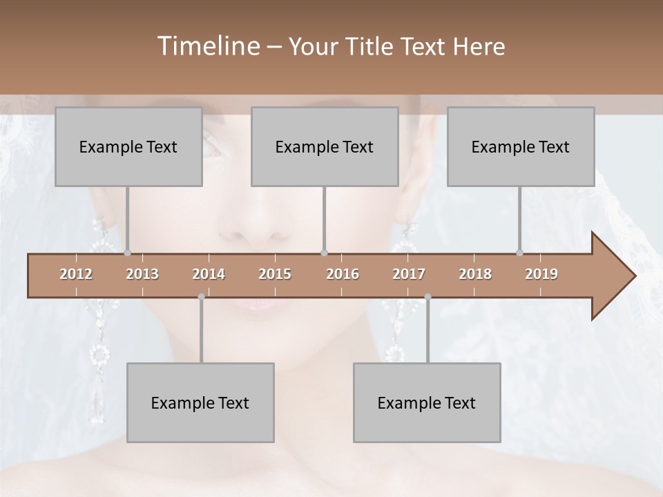 Seductive Dress Veil PowerPoint Template