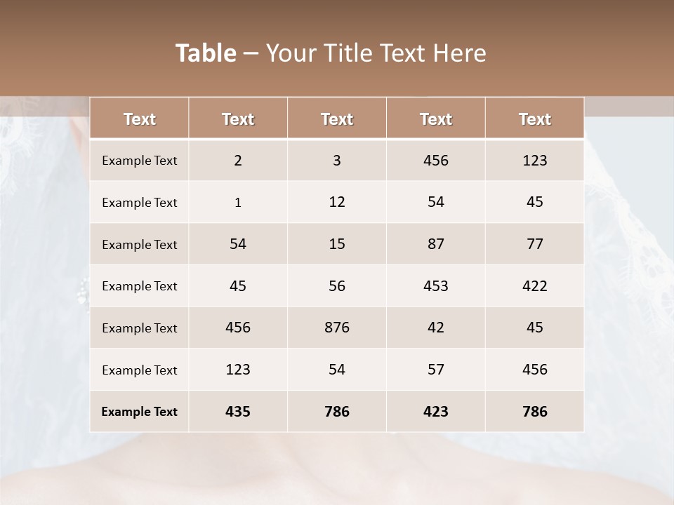 Seductive Dress Veil PowerPoint Template