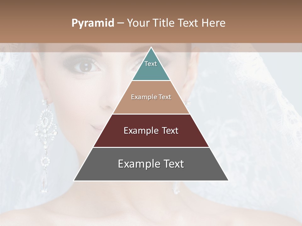 Seductive Dress Veil PowerPoint Template