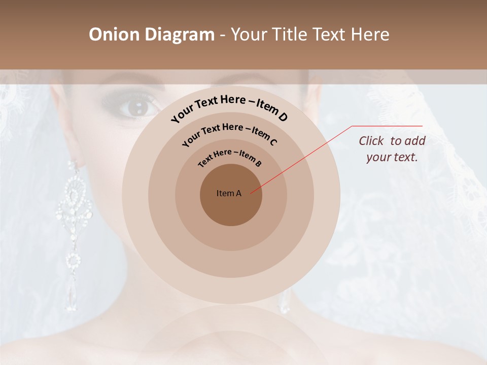 Seductive Dress Veil PowerPoint Template