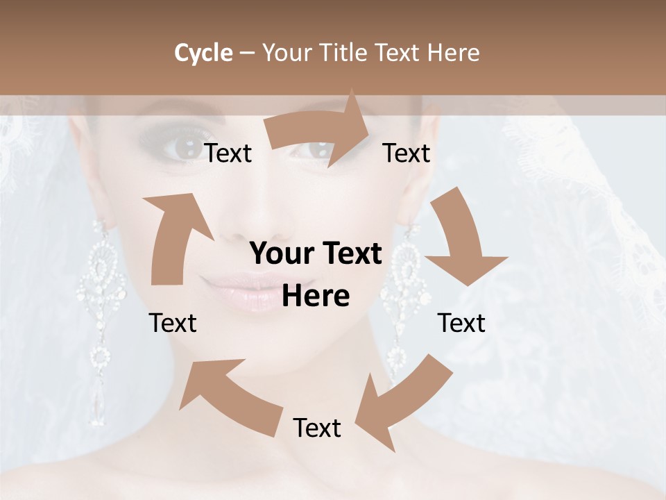 Seductive Dress Veil PowerPoint Template