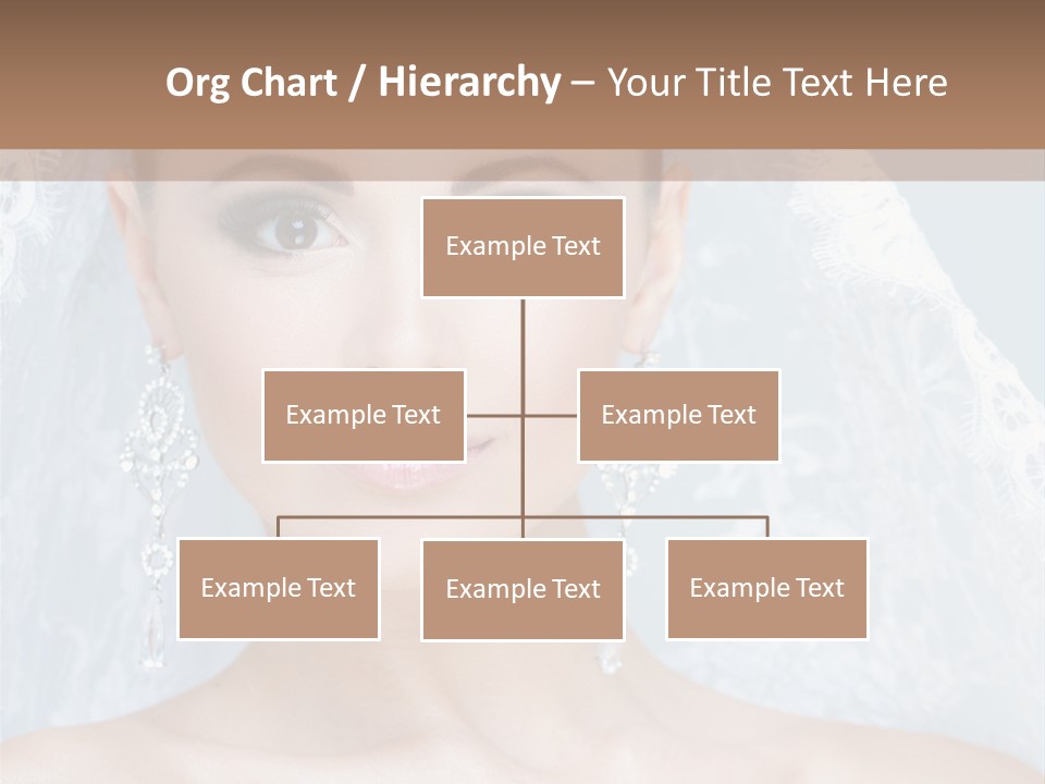 Seductive Dress Veil PowerPoint Template