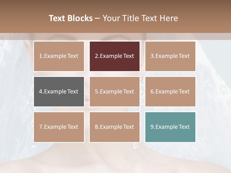 Seductive Dress Veil PowerPoint Template