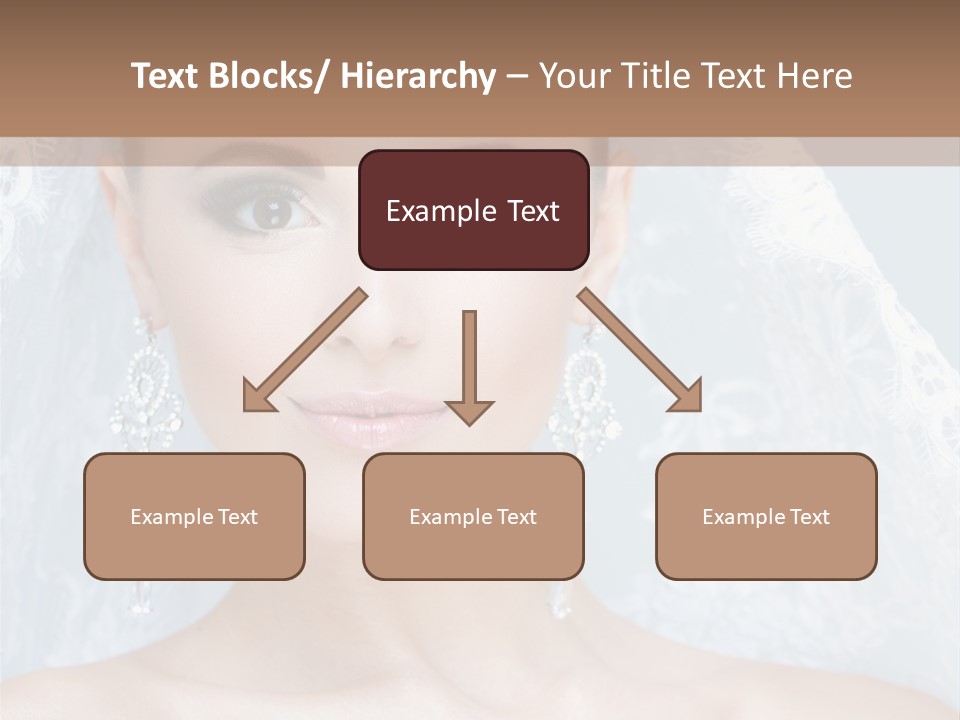 Seductive Dress Veil PowerPoint Template