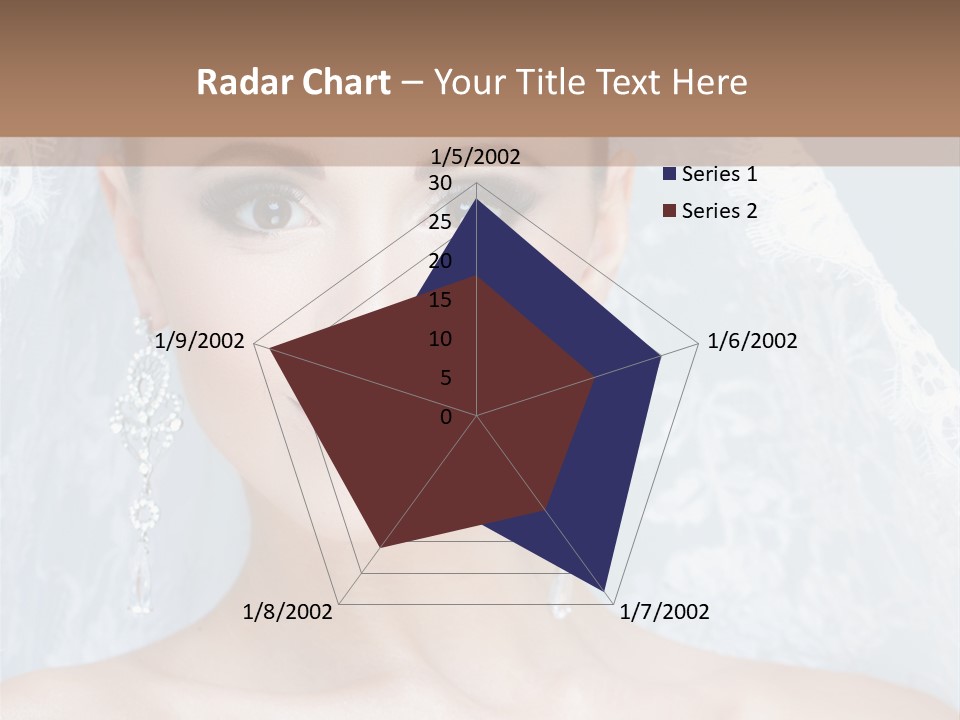 Seductive Dress Veil PowerPoint Template