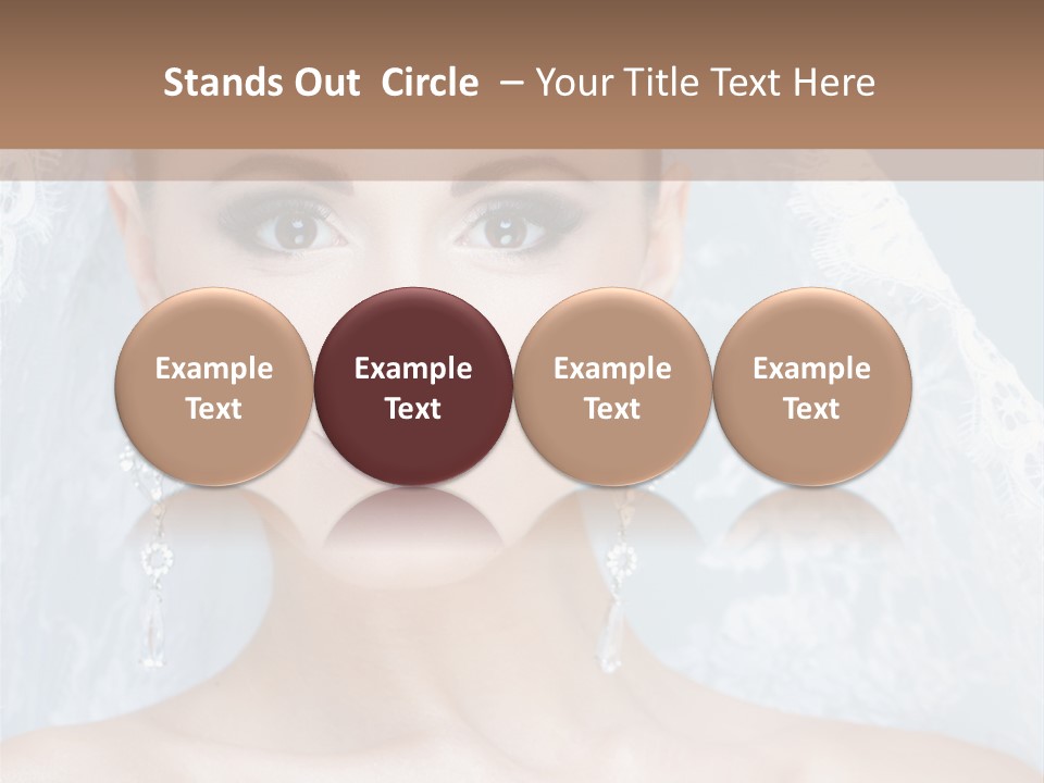 Seductive Dress Veil PowerPoint Template