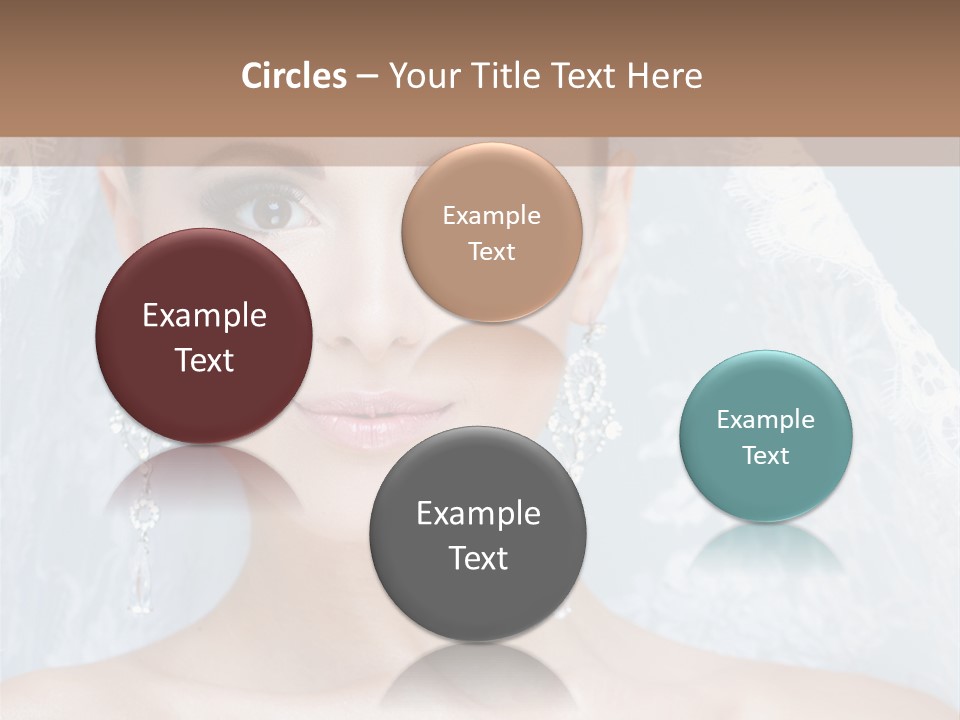 Seductive Dress Veil PowerPoint Template