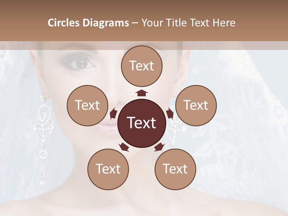 Seductive Dress Veil PowerPoint Template