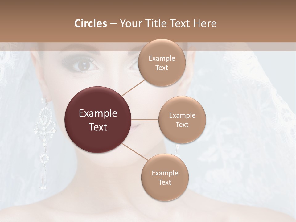 Seductive Dress Veil PowerPoint Template