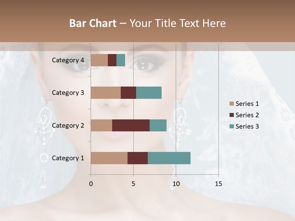 Seductive Dress Veil PowerPoint Template