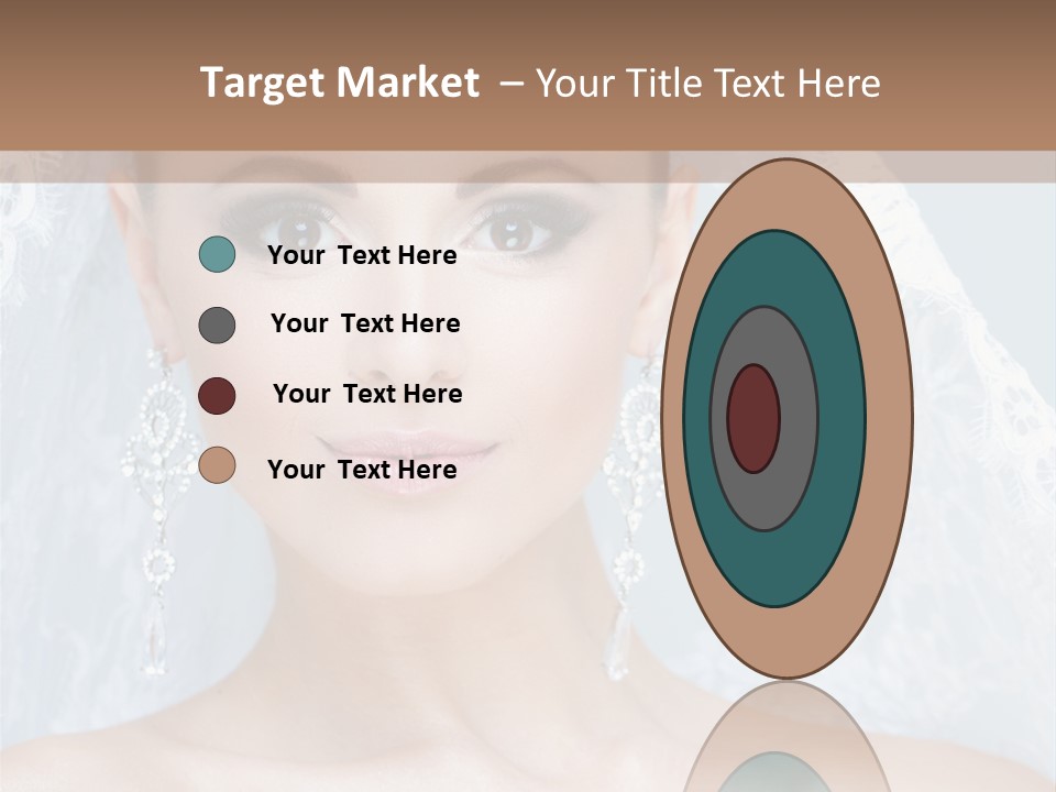 Seductive Dress Veil PowerPoint Template