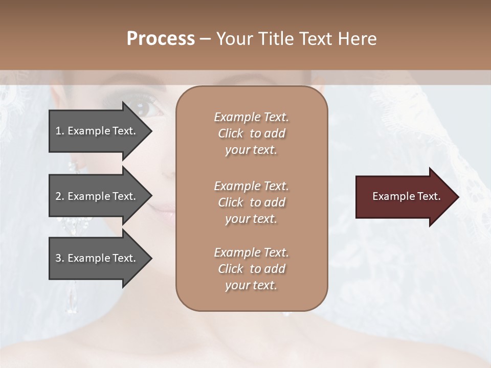 Seductive Dress Veil PowerPoint Template