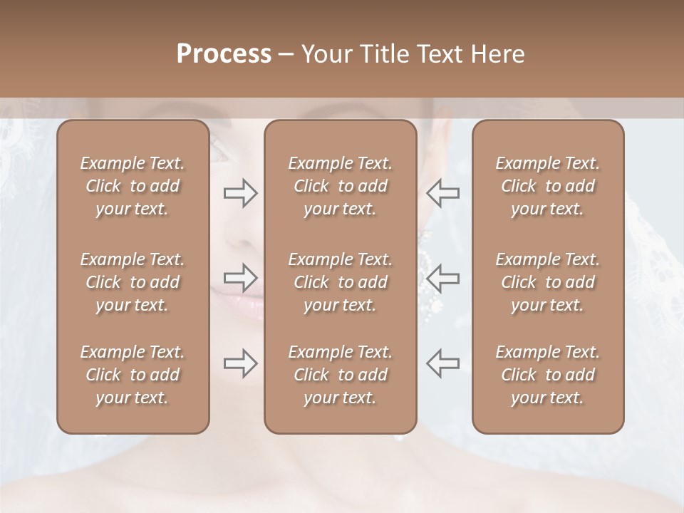 Seductive Dress Veil PowerPoint Template