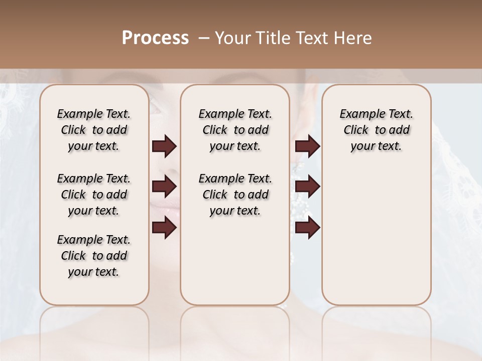 Seductive Dress Veil PowerPoint Template