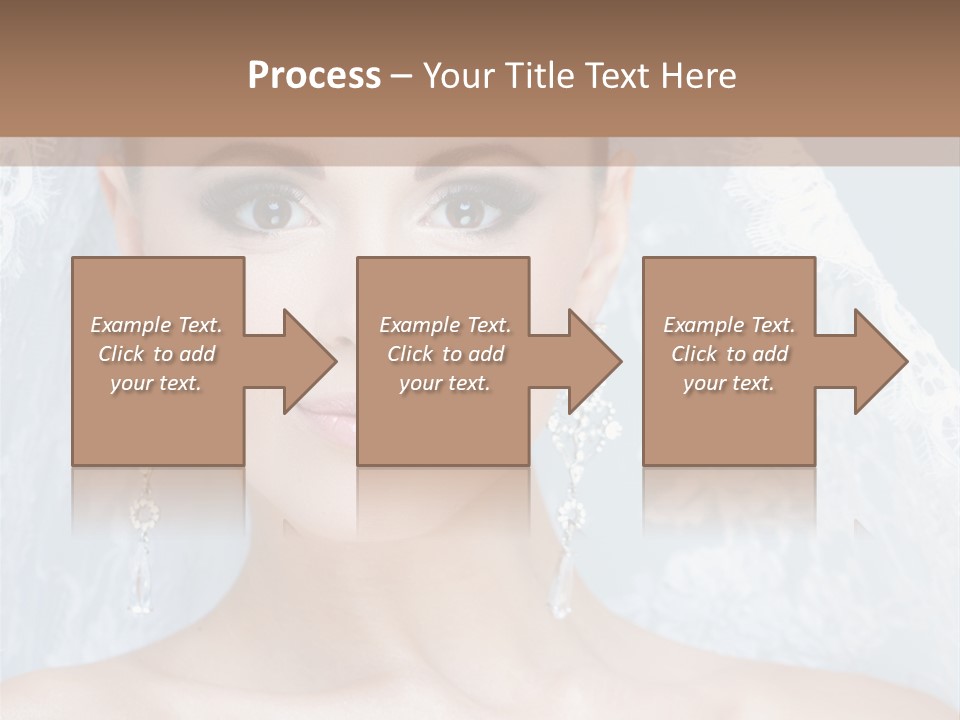 Seductive Dress Veil PowerPoint Template