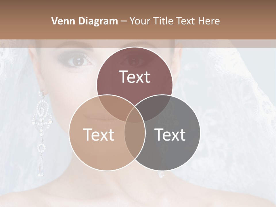 Seductive Dress Veil PowerPoint Template