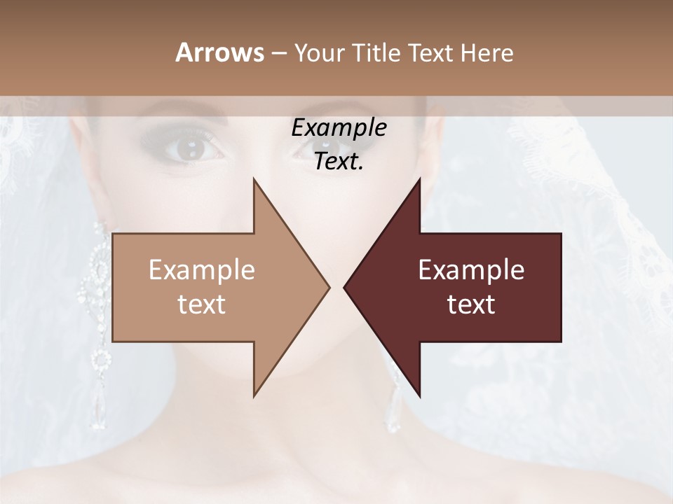 Seductive Dress Veil PowerPoint Template