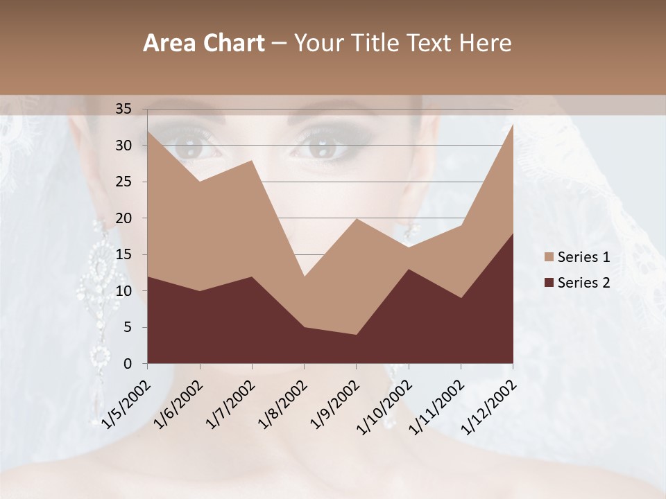 Seductive Dress Veil PowerPoint Template