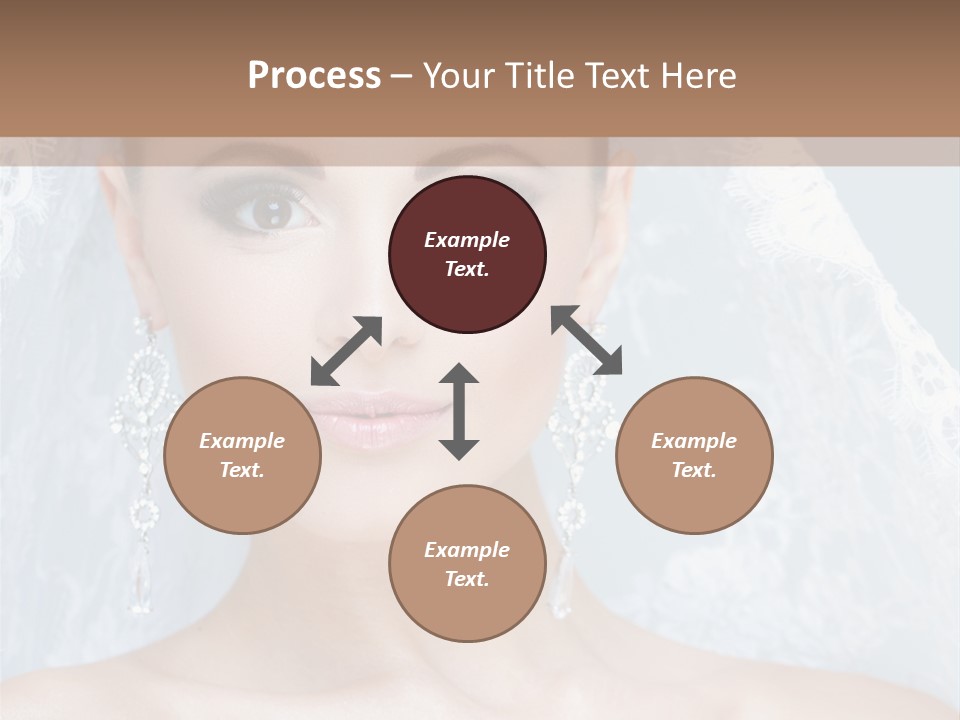 Seductive Dress Veil PowerPoint Template