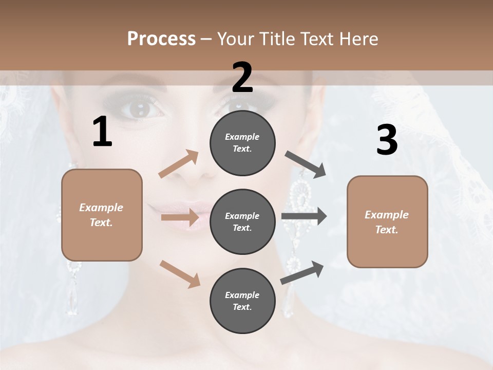 Seductive Dress Veil PowerPoint Template