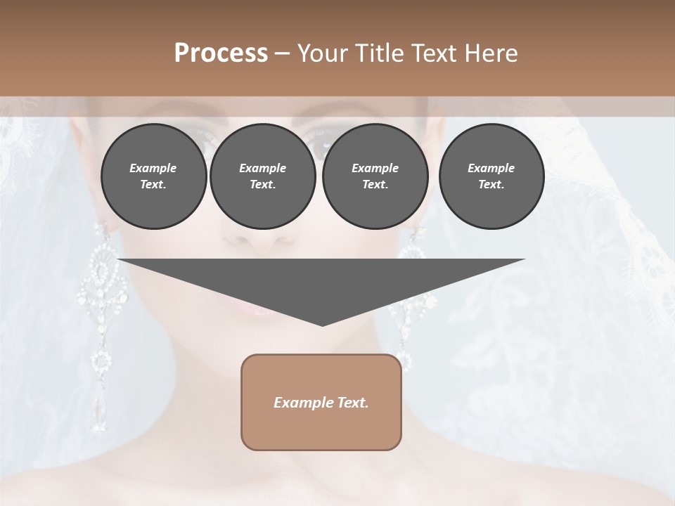 Seductive Dress Veil PowerPoint Template