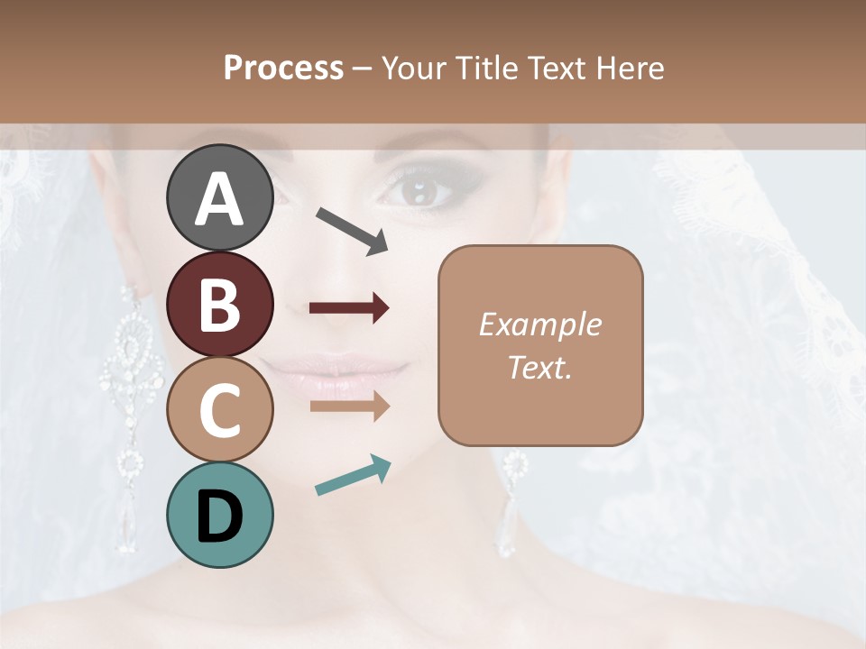 Seductive Dress Veil PowerPoint Template