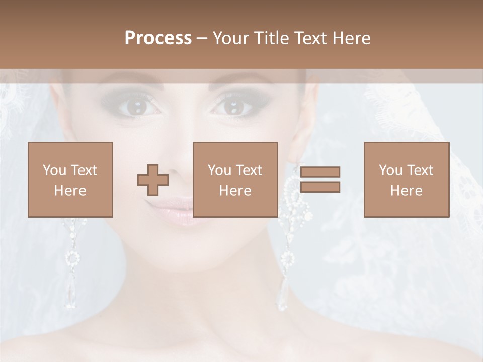 Seductive Dress Veil PowerPoint Template