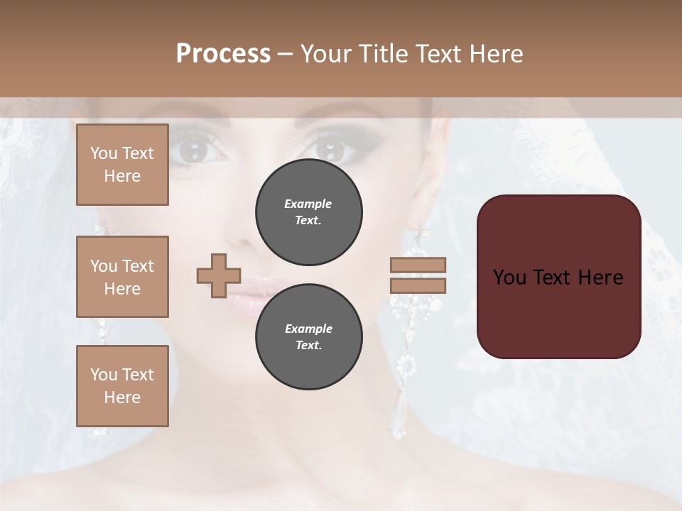 Seductive Dress Veil PowerPoint Template