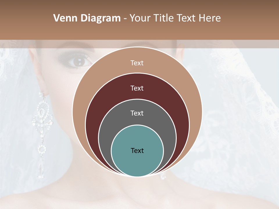 Seductive Dress Veil PowerPoint Template