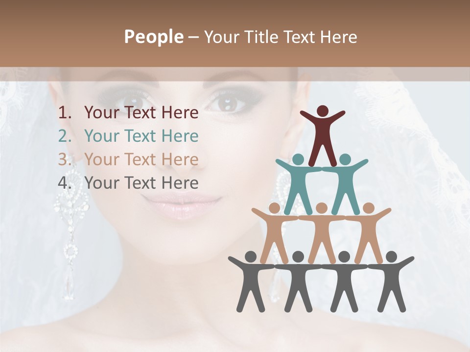 Seductive Dress Veil PowerPoint Template