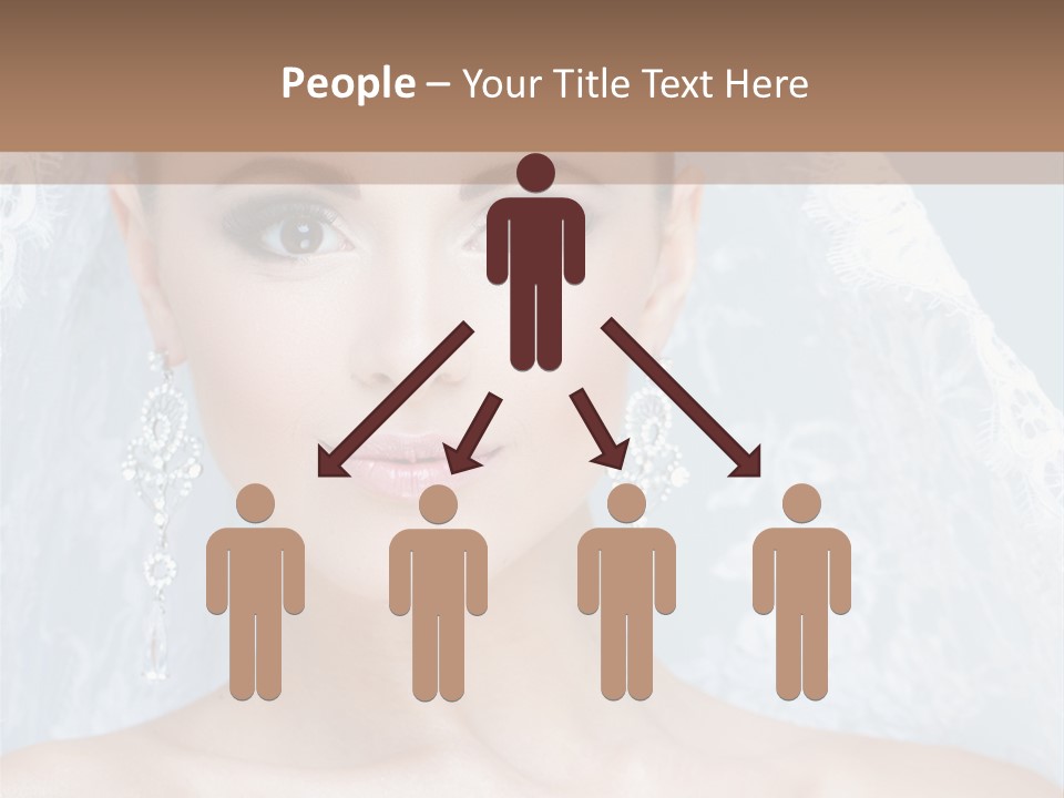 Seductive Dress Veil PowerPoint Template