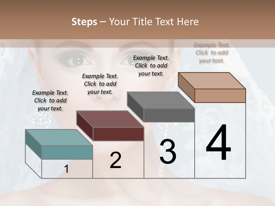 Seductive Dress Veil PowerPoint Template
