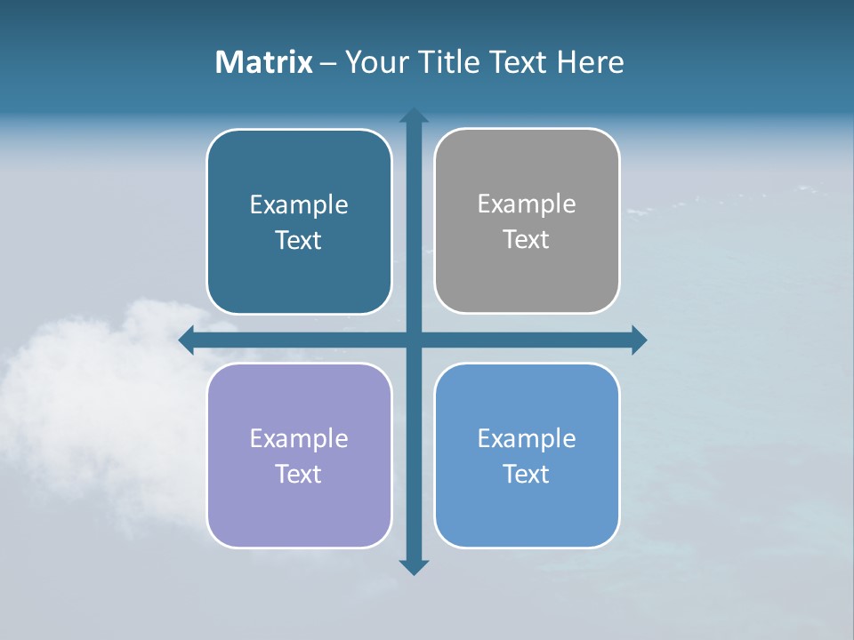 Landscape Tourism Blue PowerPoint Template