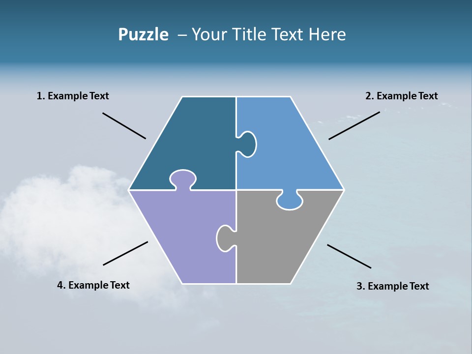 Landscape Tourism Blue PowerPoint Template