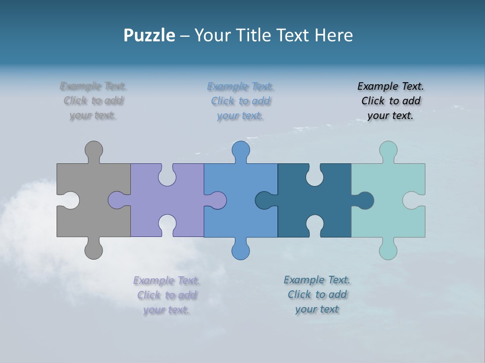 Landscape Tourism Blue PowerPoint Template