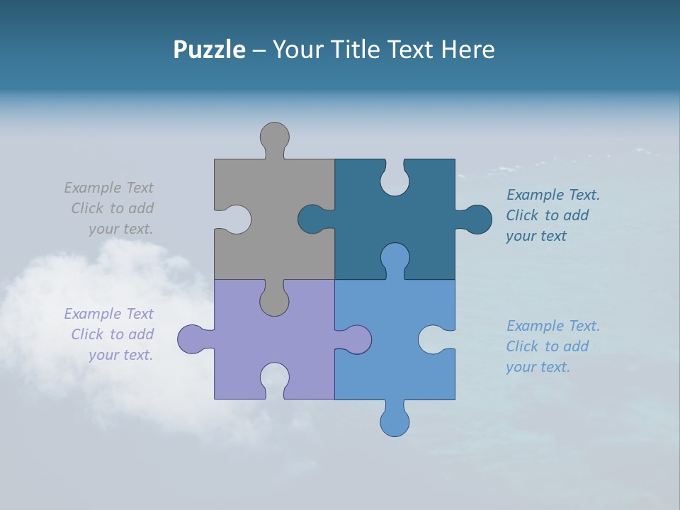 Landscape Tourism Blue PowerPoint Template