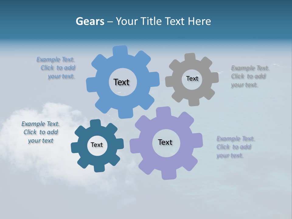 Landscape Tourism Blue PowerPoint Template