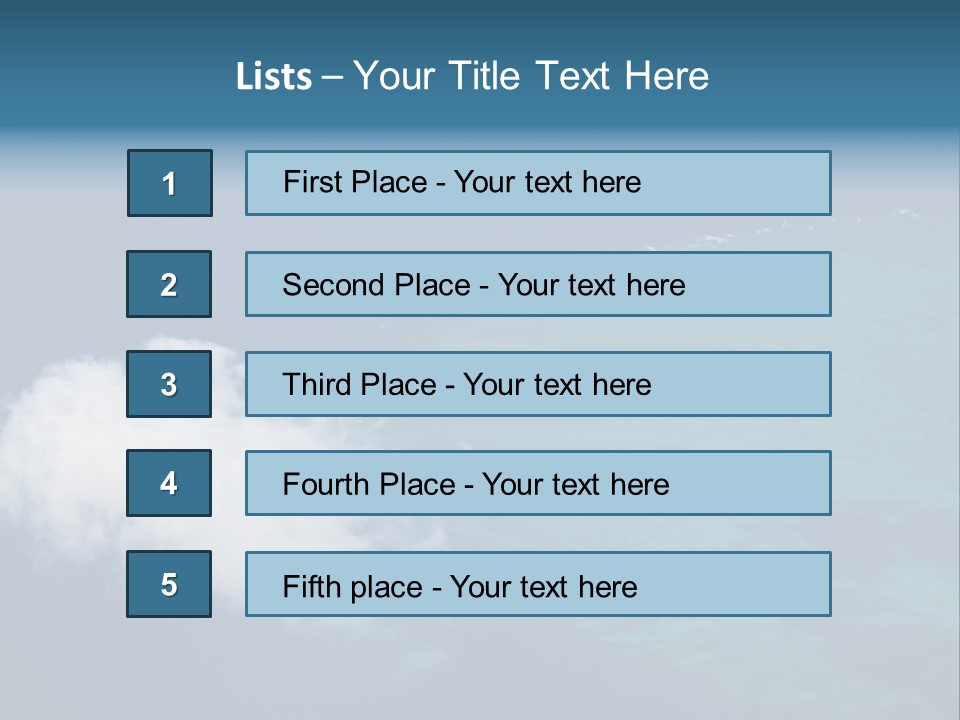 Landscape Tourism Blue PowerPoint Template