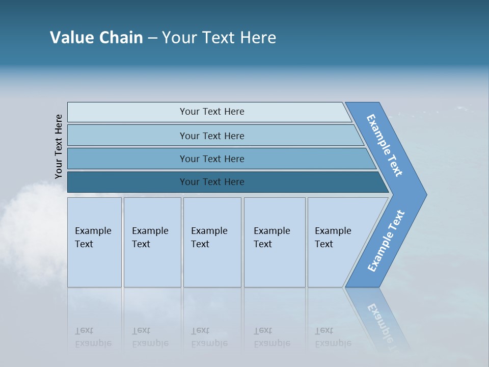 Landscape Tourism Blue PowerPoint Template