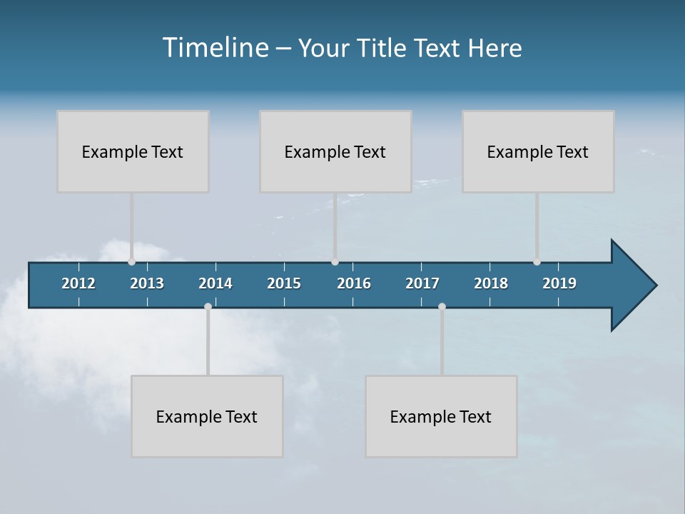 Landscape Tourism Blue PowerPoint Template
