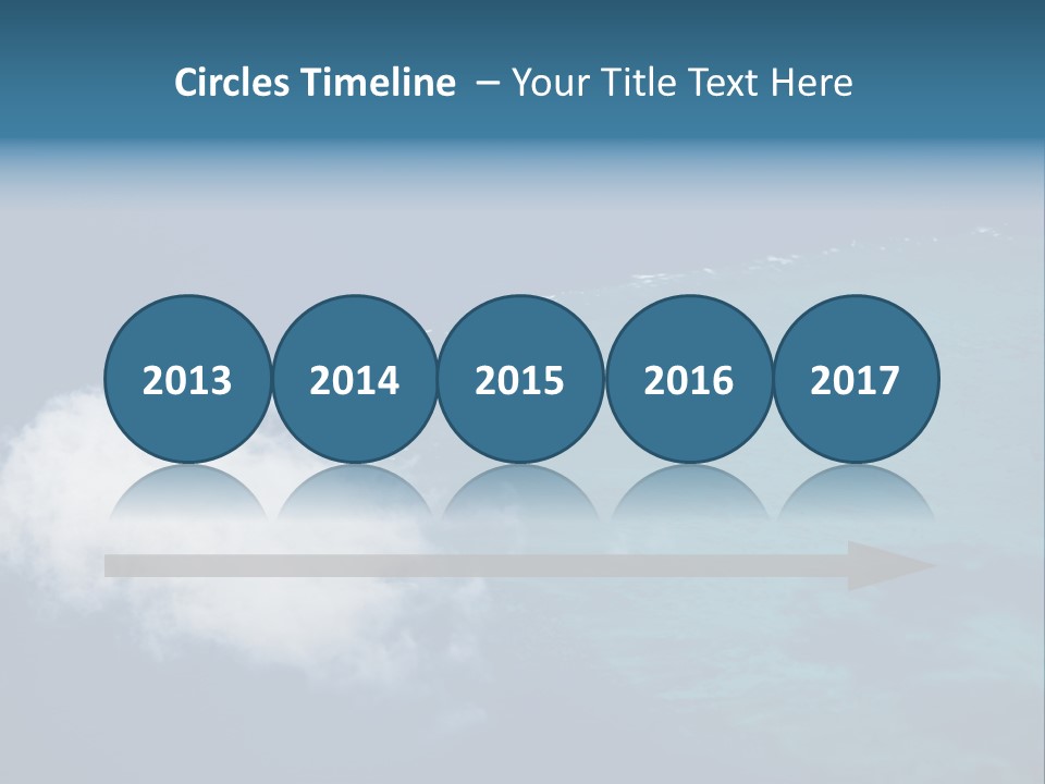 Landscape Tourism Blue PowerPoint Template