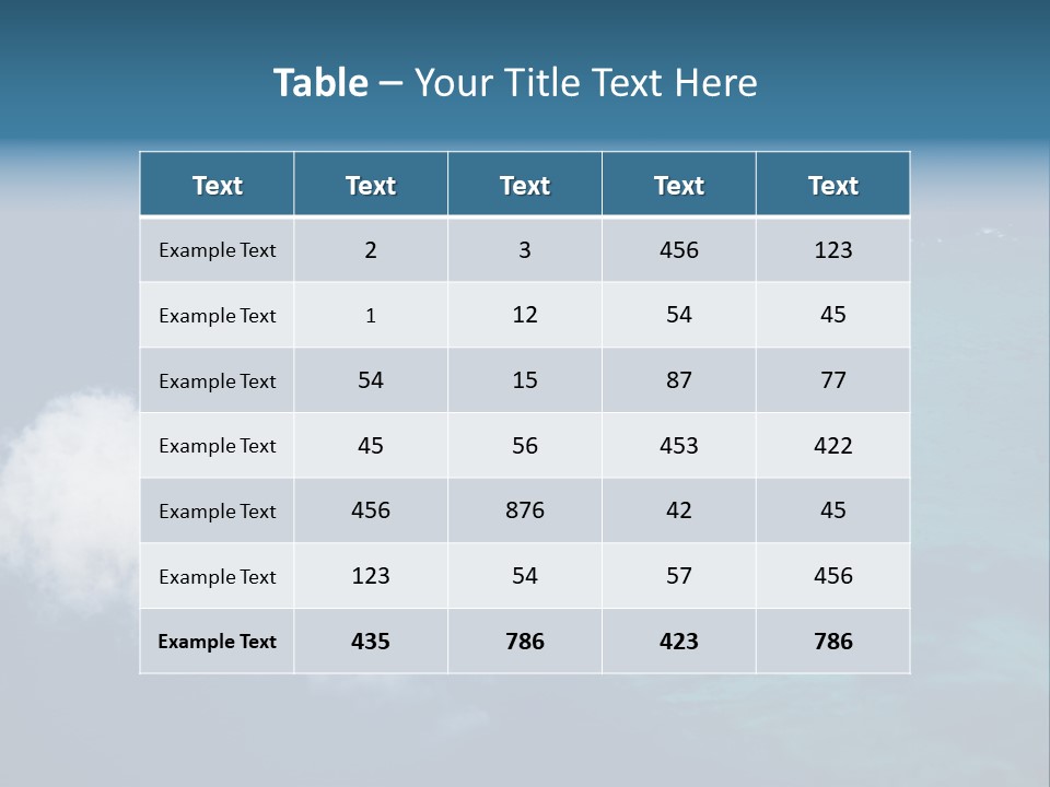 Landscape Tourism Blue PowerPoint Template